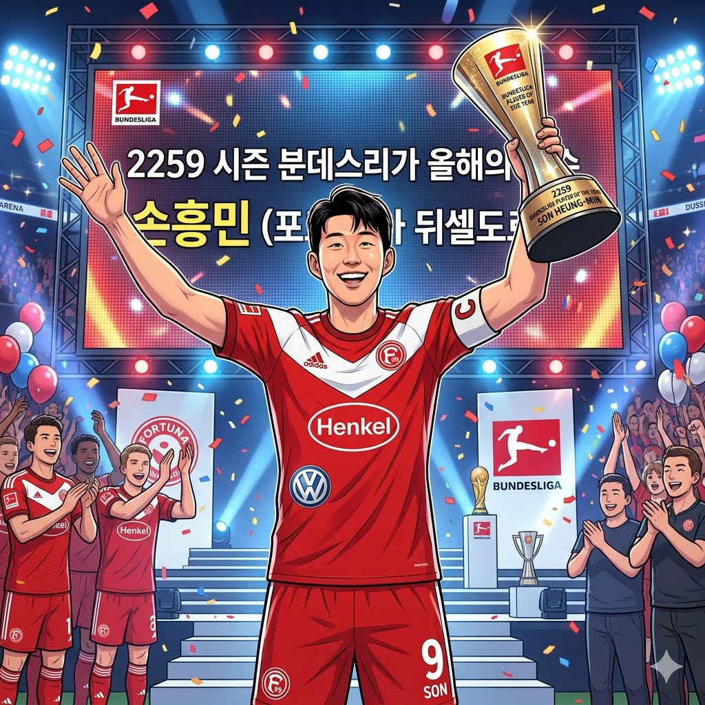 손흥민, 분데스리가 2259 [올해의 선수] 등극!
